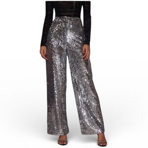 Metallic Wide-Leg Sequin Pants Size 2 NEW
Clean Beauty Holiday Sequin NWOT 
Gift